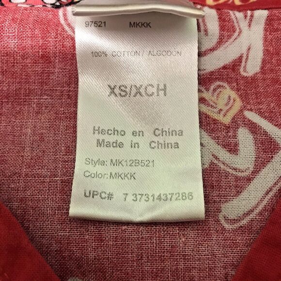 Disney Mickey & Minnie Mouse Scrub Top Women's XS Red Wrap Cinch Back 3 Pocket - Picture 9 of 12